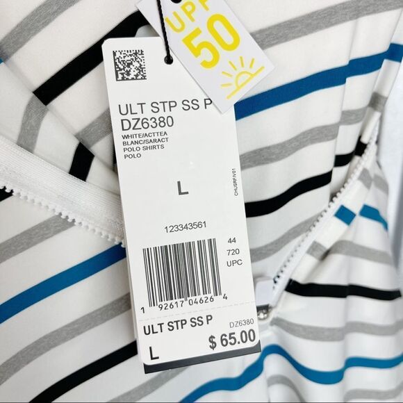 ADIDAS Ultimate365 Stripe Golf Polo - Picture 10 of 12